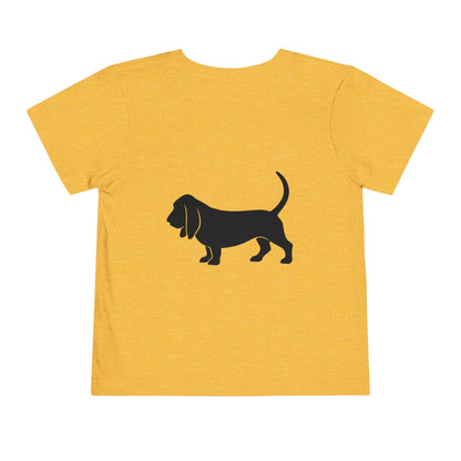 Basset Hound Toddler Unisex Short Sleeve Crewneck Tee