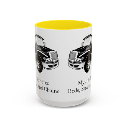 Beds, Straps, And Chains 2-Tone Coffee Mug
