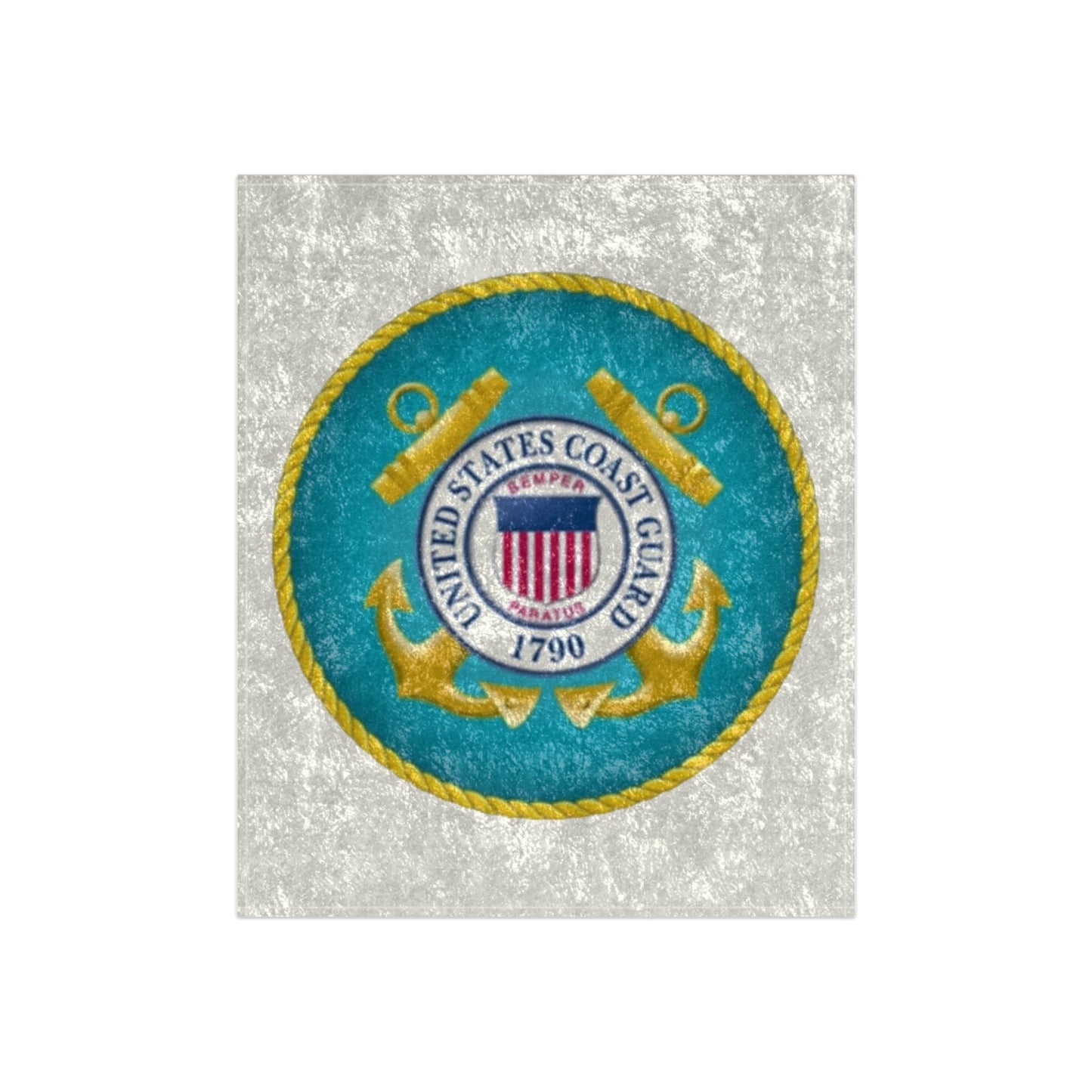 US Coast Guard Crushed Velvet Blanket