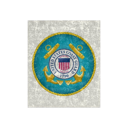 US Coast Guard Crushed Velvet Blanket