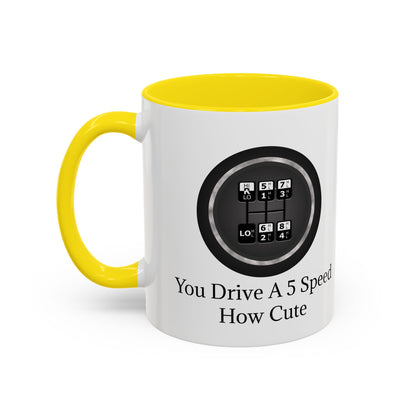 5 Speed How Cute 2-Tone Coffee Mug