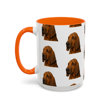 Bloodhound Head 2-Tone Coffee Mug