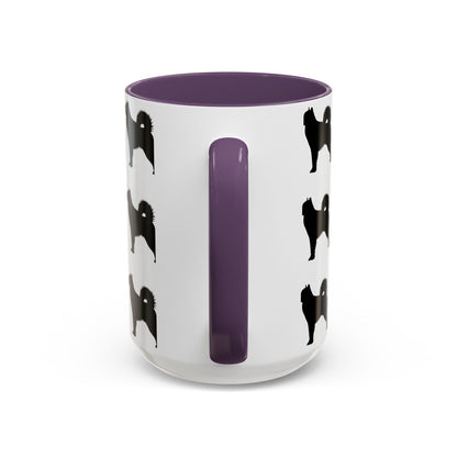 Malamute Silhouette 2-Tone Coffee Mug