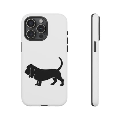 Basset Hound Silhouette iPhone Case