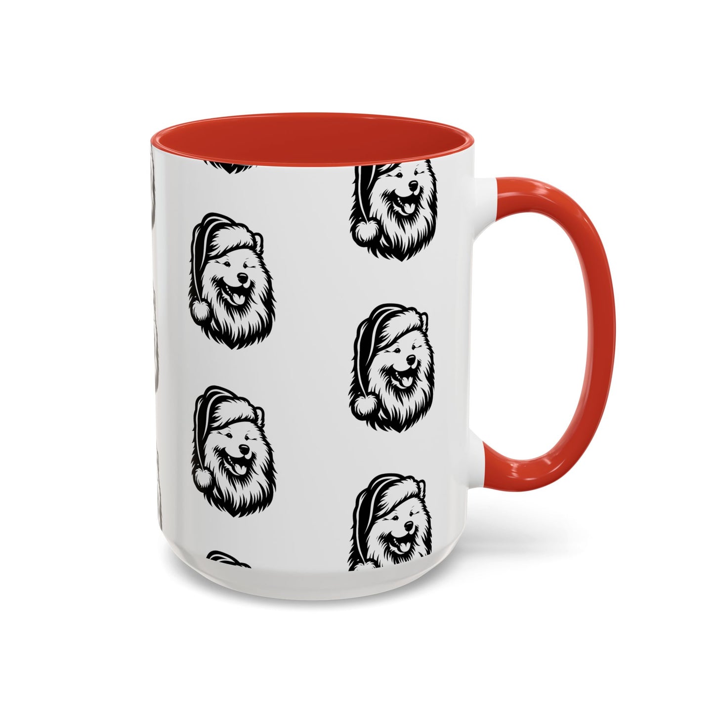 Santa Paws Samoyed 2-Tone Coffee Mug