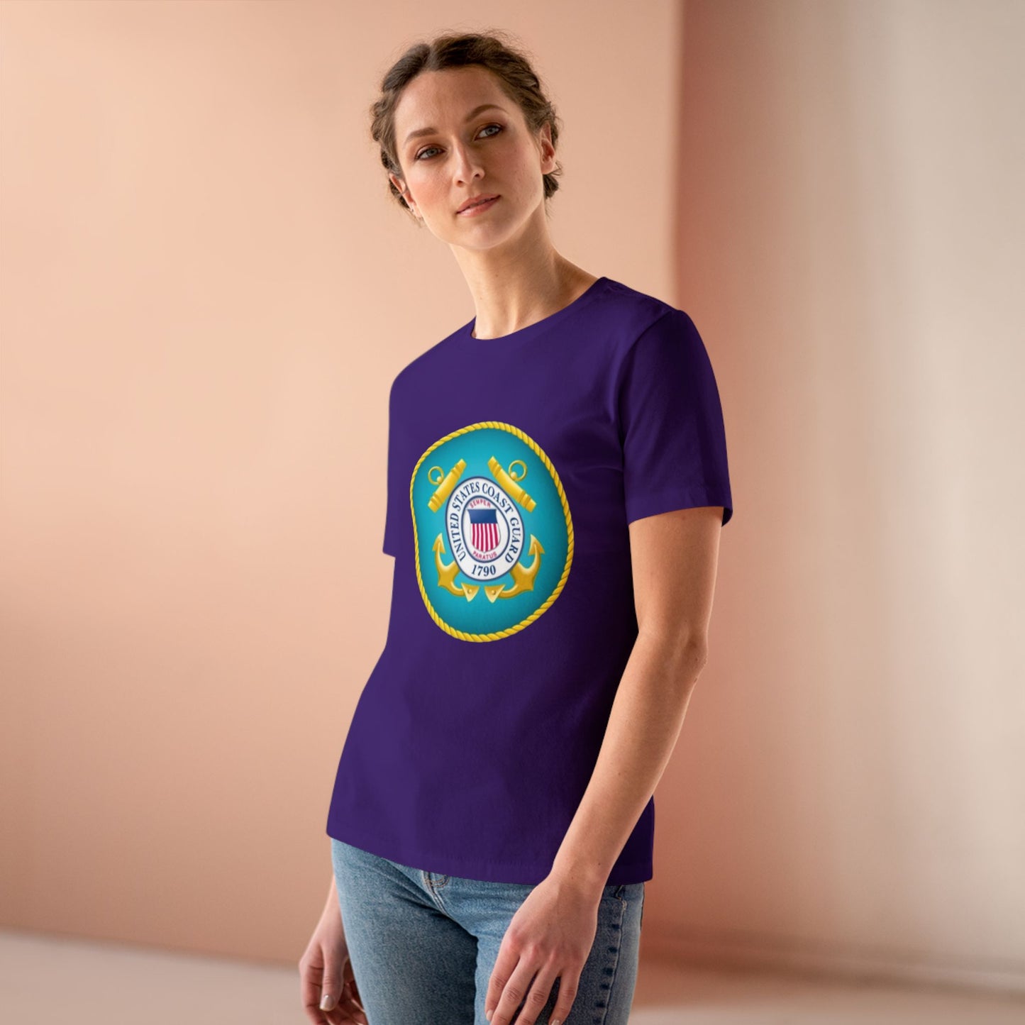 US Coast Guard Women's Short Sleeve Crewneck Tee