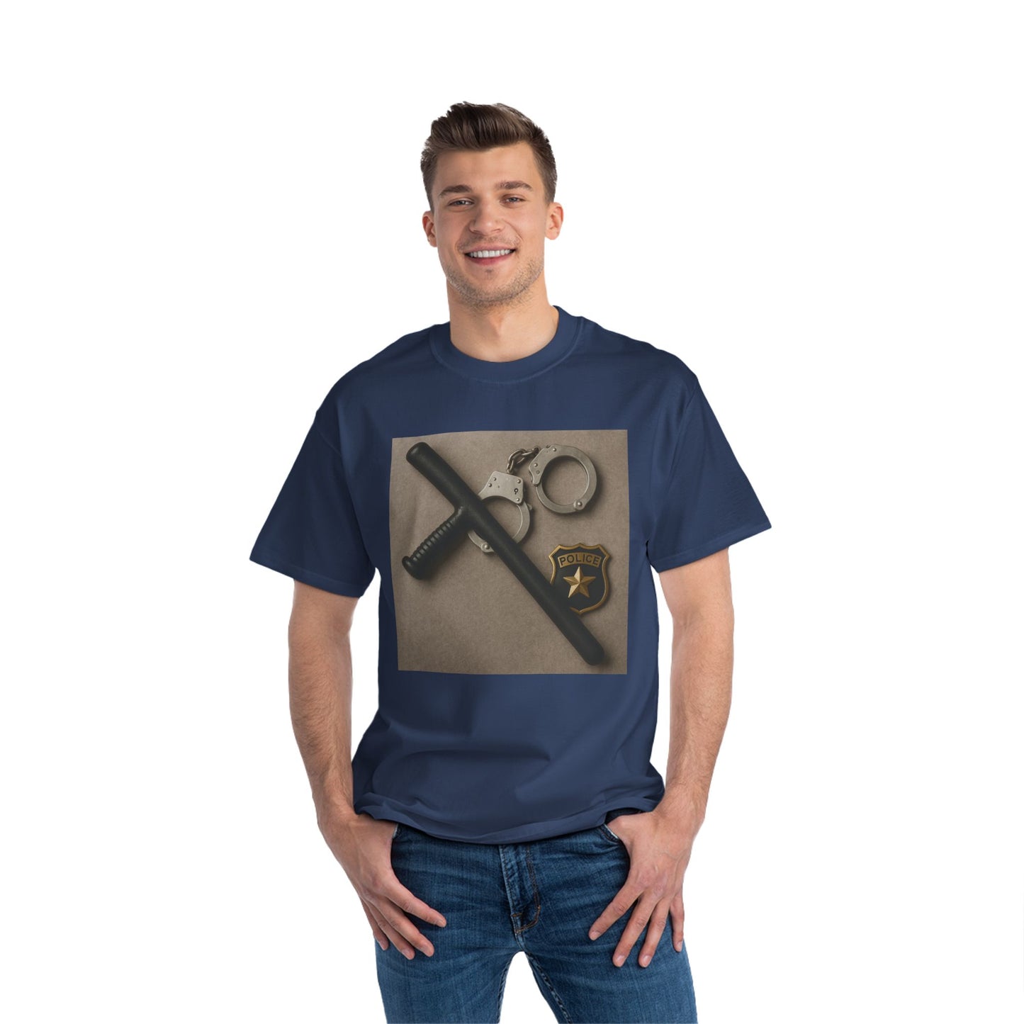 Law Enforcement Appreciation Men's Short-Sleeve Crewneck Tee