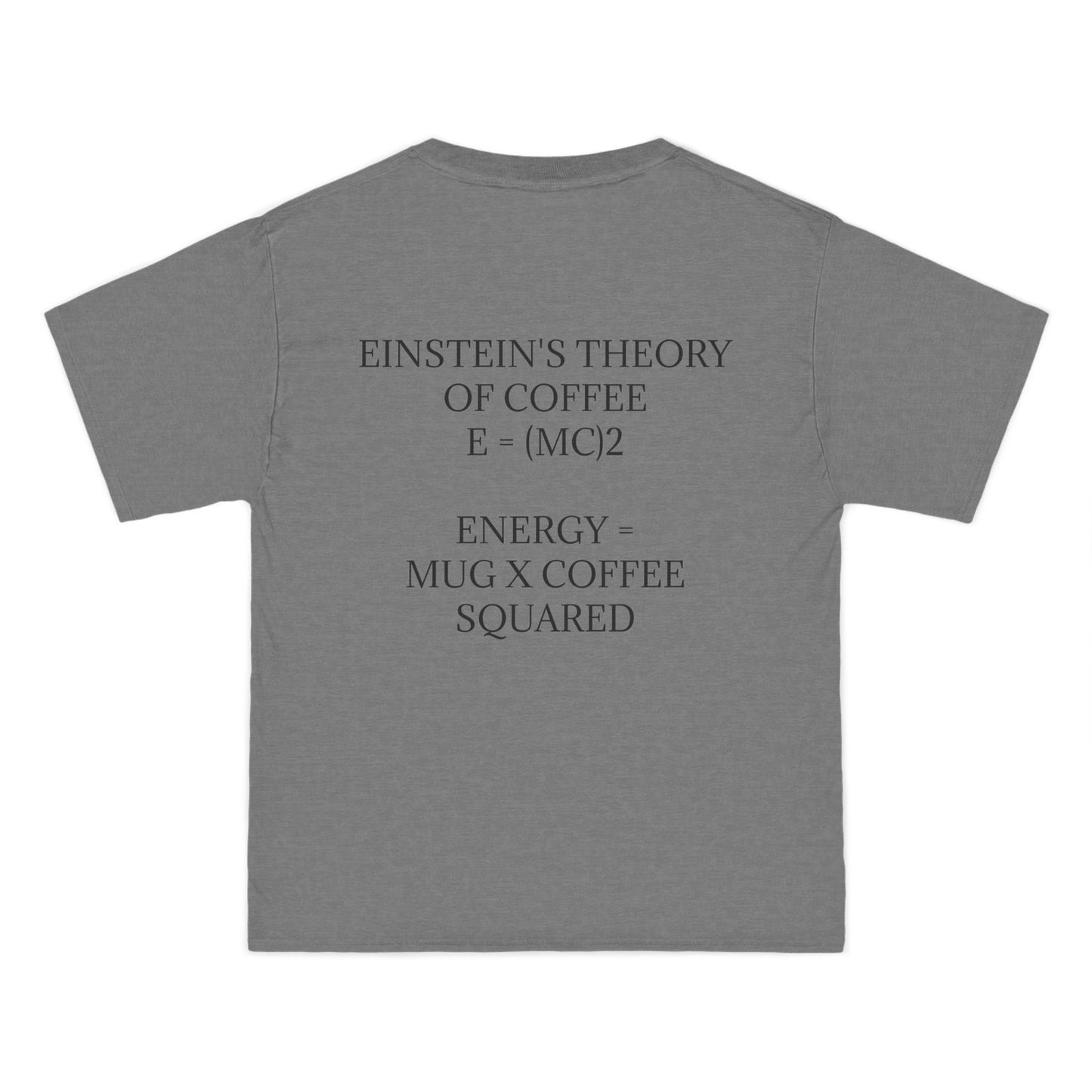 Einstein's Theory Of Coffee Men's Short-Sleeve Crewneck Tee