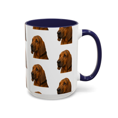 Bloodhound Head 2-Tone Coffee Mug