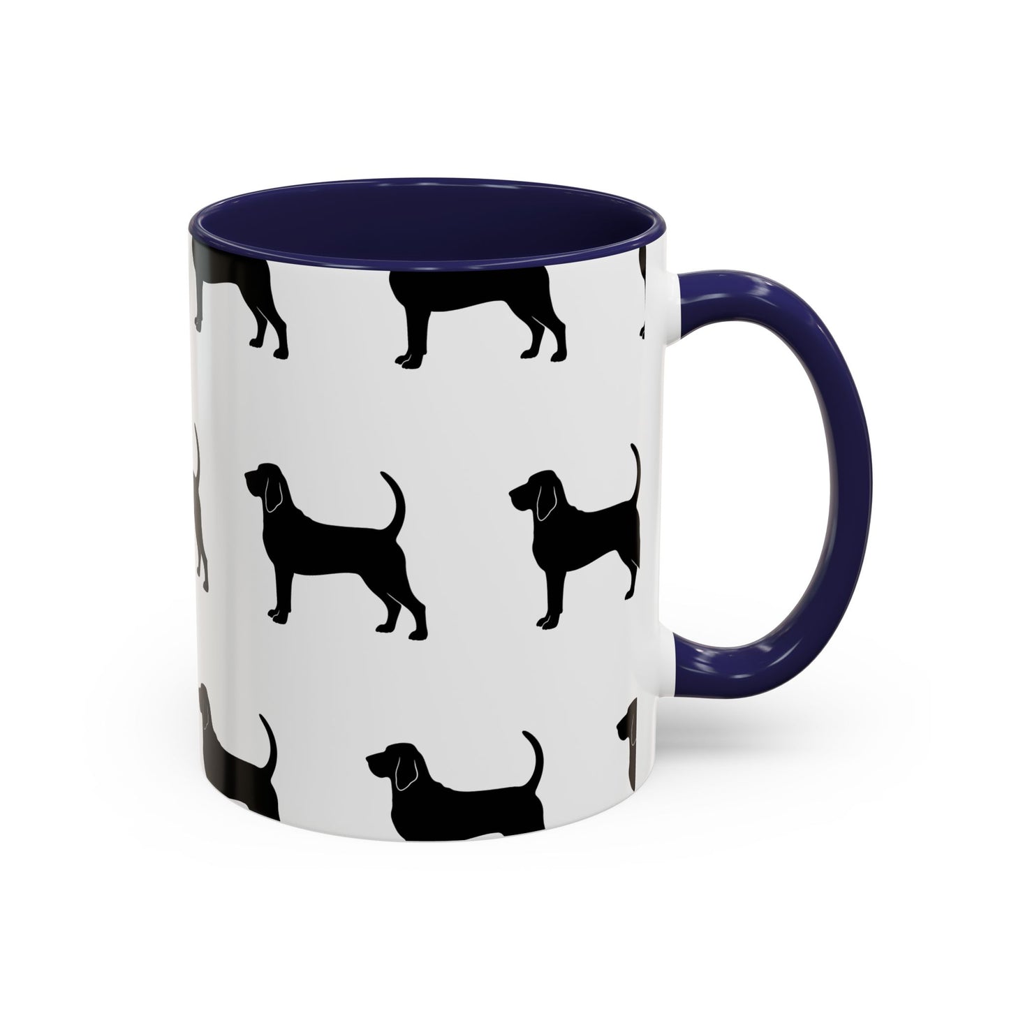 Bloodhound Silhouette 2-Tone Coffee Mug