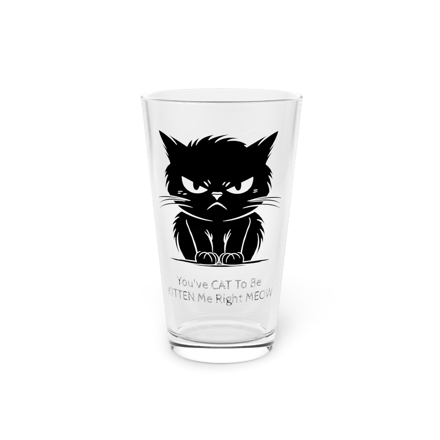 Kitten Me Drinking Glass