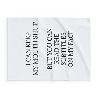 Subtitles Arctic Fleece Blanket