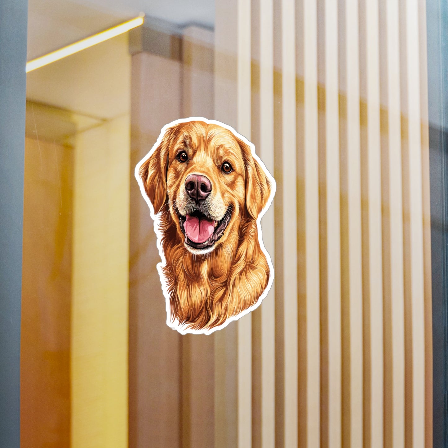 Golden Head Vinyl Decal