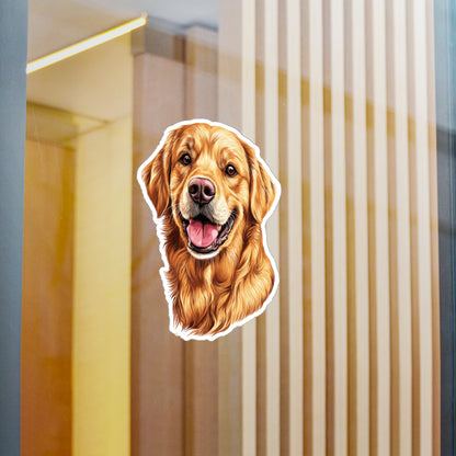 Golden Head Vinyl Decal