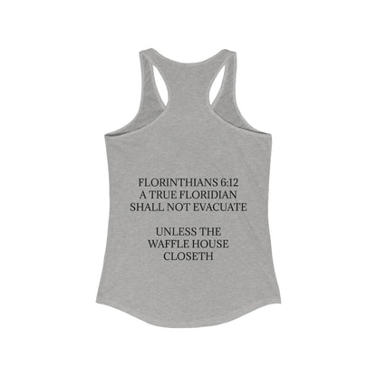 Florinthians 6:12 Women's Racerback Tank