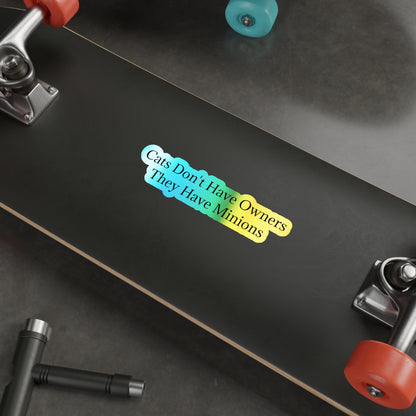 Cat Minions Holographic Sticker