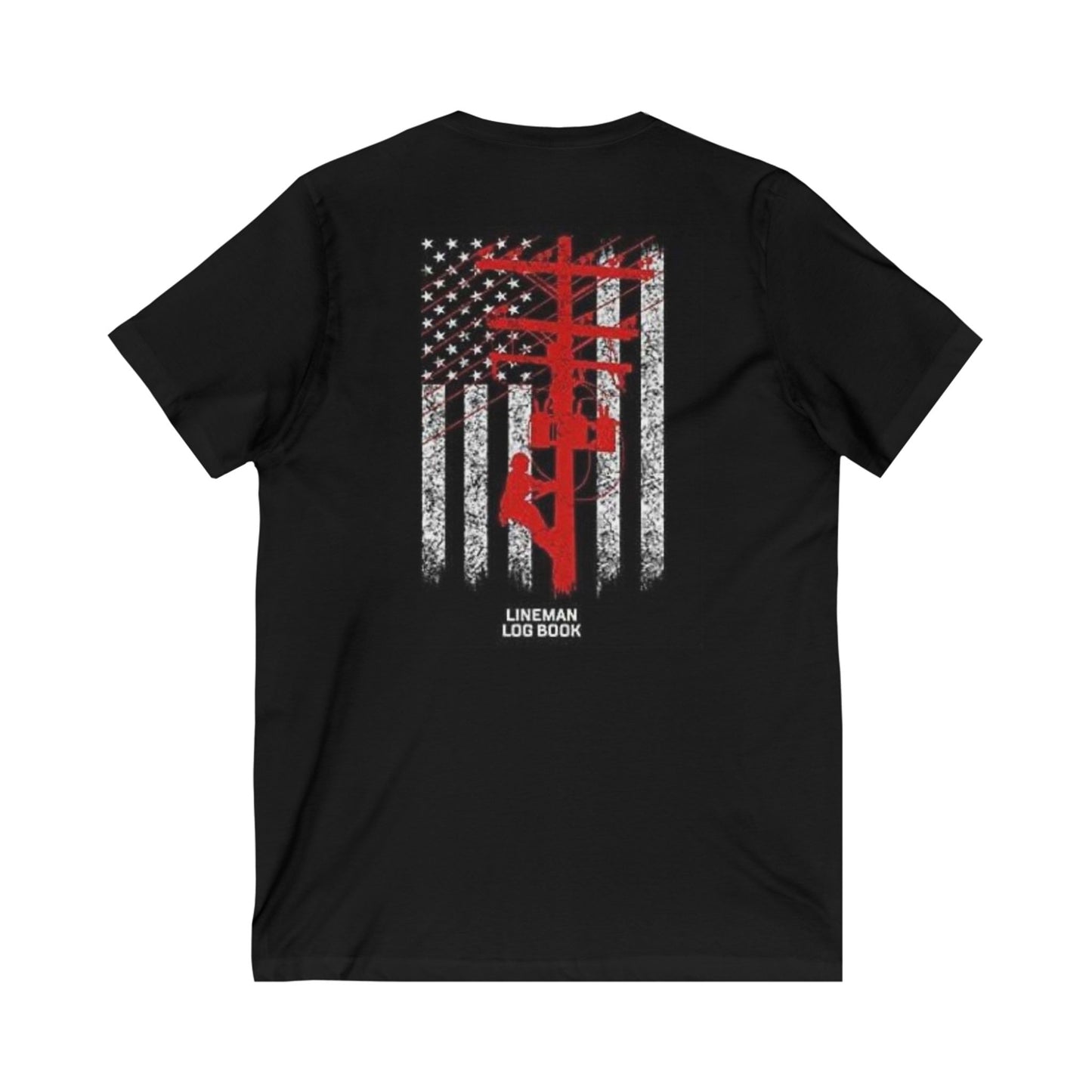 Lineman Unisex Short Sleeve V-Neck Tee