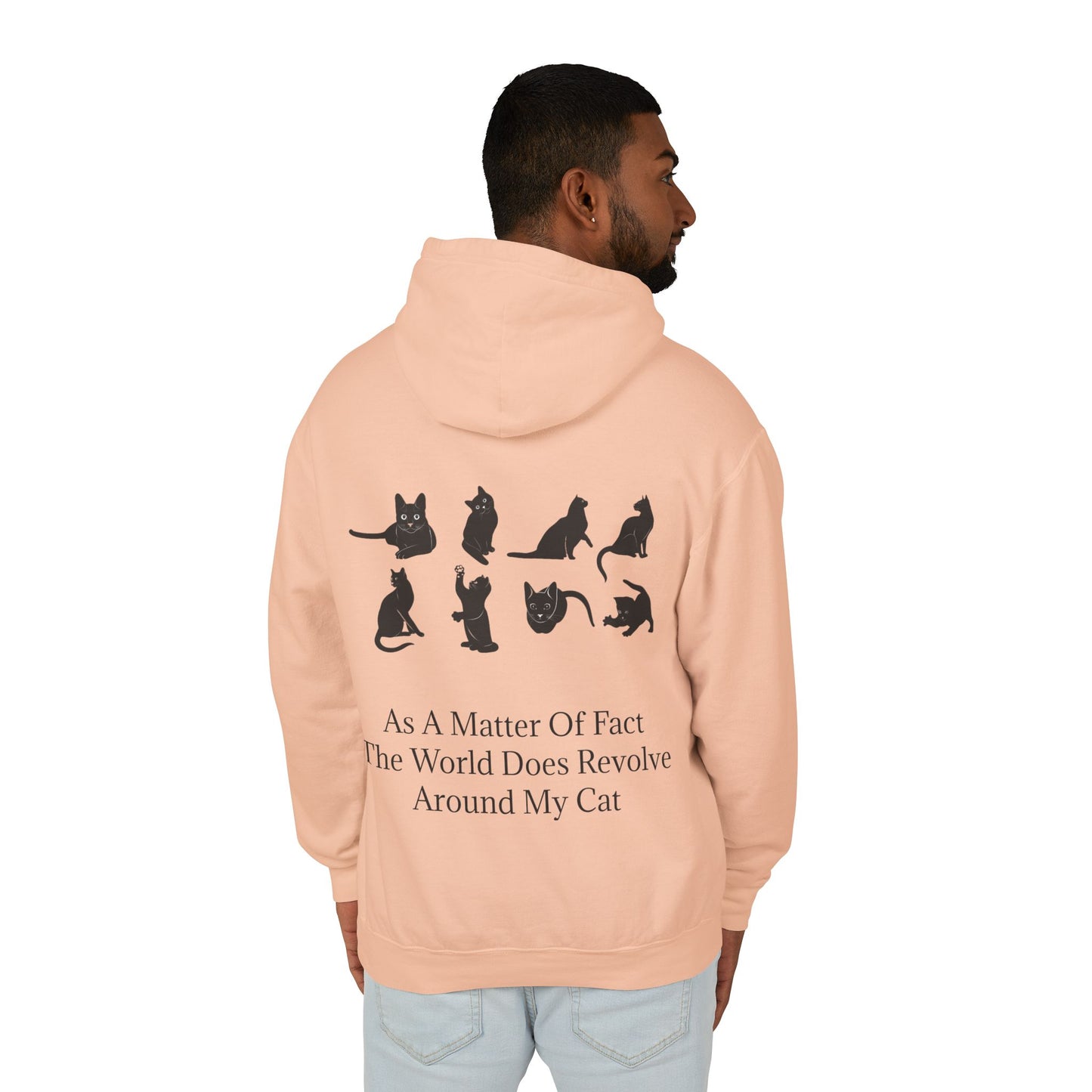 Matter Of Fact Cat Unisex Lightweight Hoodie