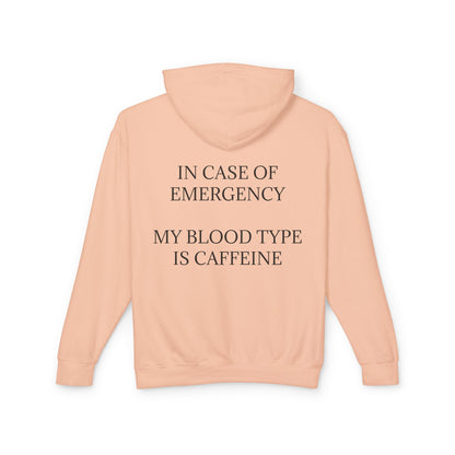 Blood Type Unisex Lightweight Hoodie