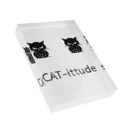 CAT-ittude Acrylic Photo Block