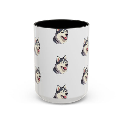 Malamute Head 2-Tone Coffee Mug