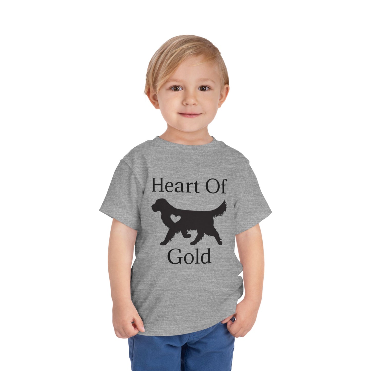 Heart Of Gold Toddler Unisex Short Sleeve Crewneck Tee