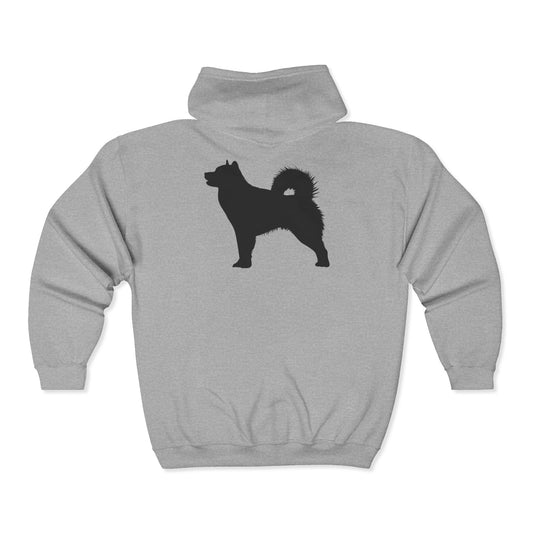 Malamute Silhouette Unisex Full Zip Hoodie
