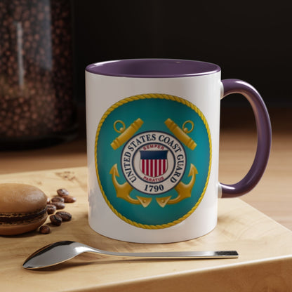 US Coast Guard 2-Tone Coffee Mug