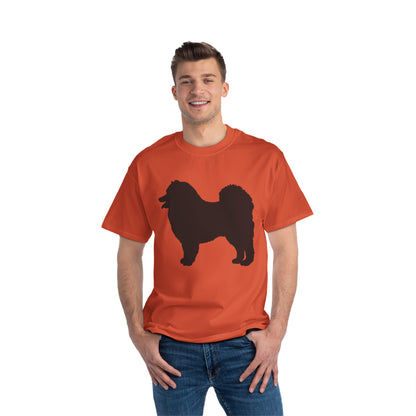 Samoyed Silhouette Men's Short-Sleeve Crewneck Tee