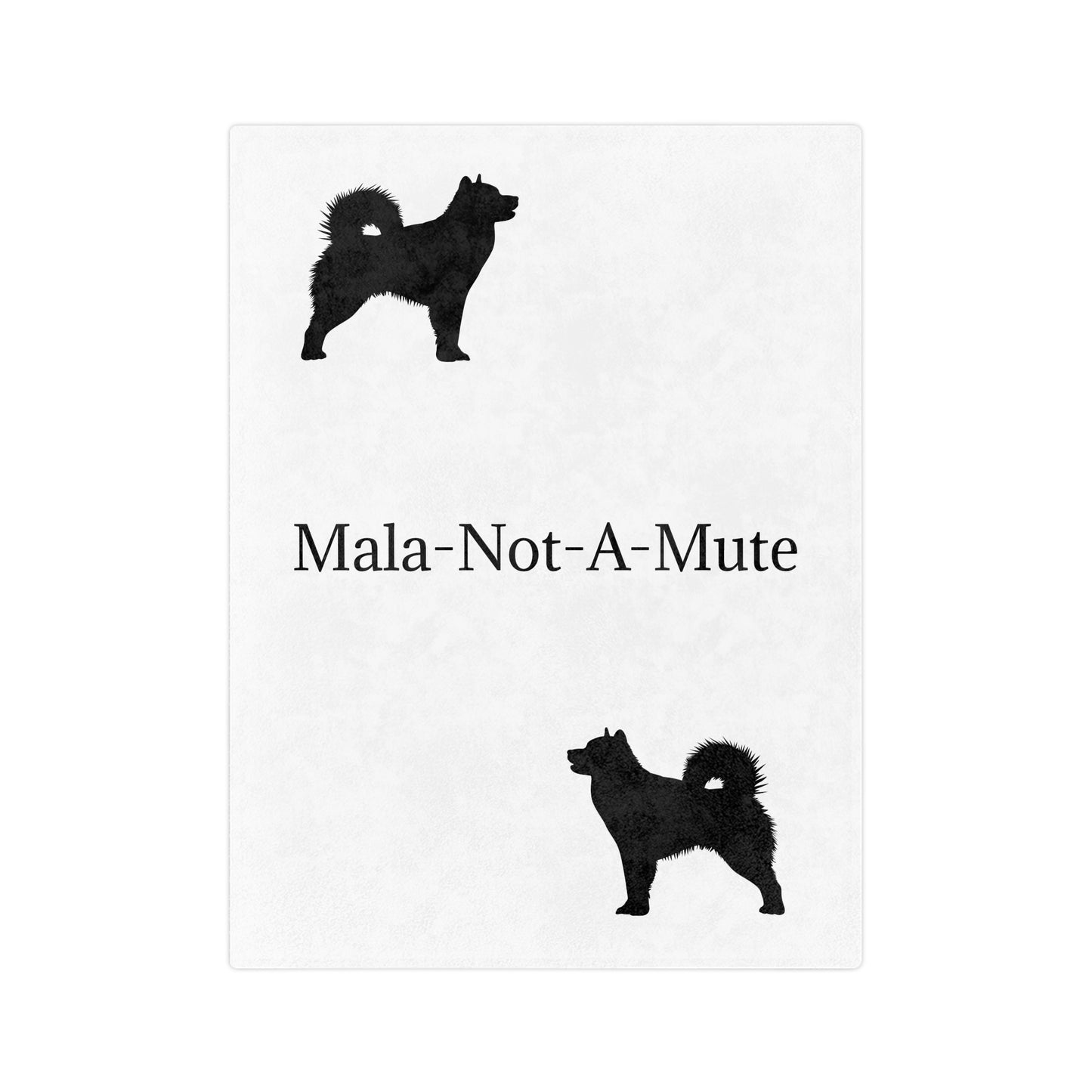 Mala-Not-A-Mute Velveteen Microfiber Blanket