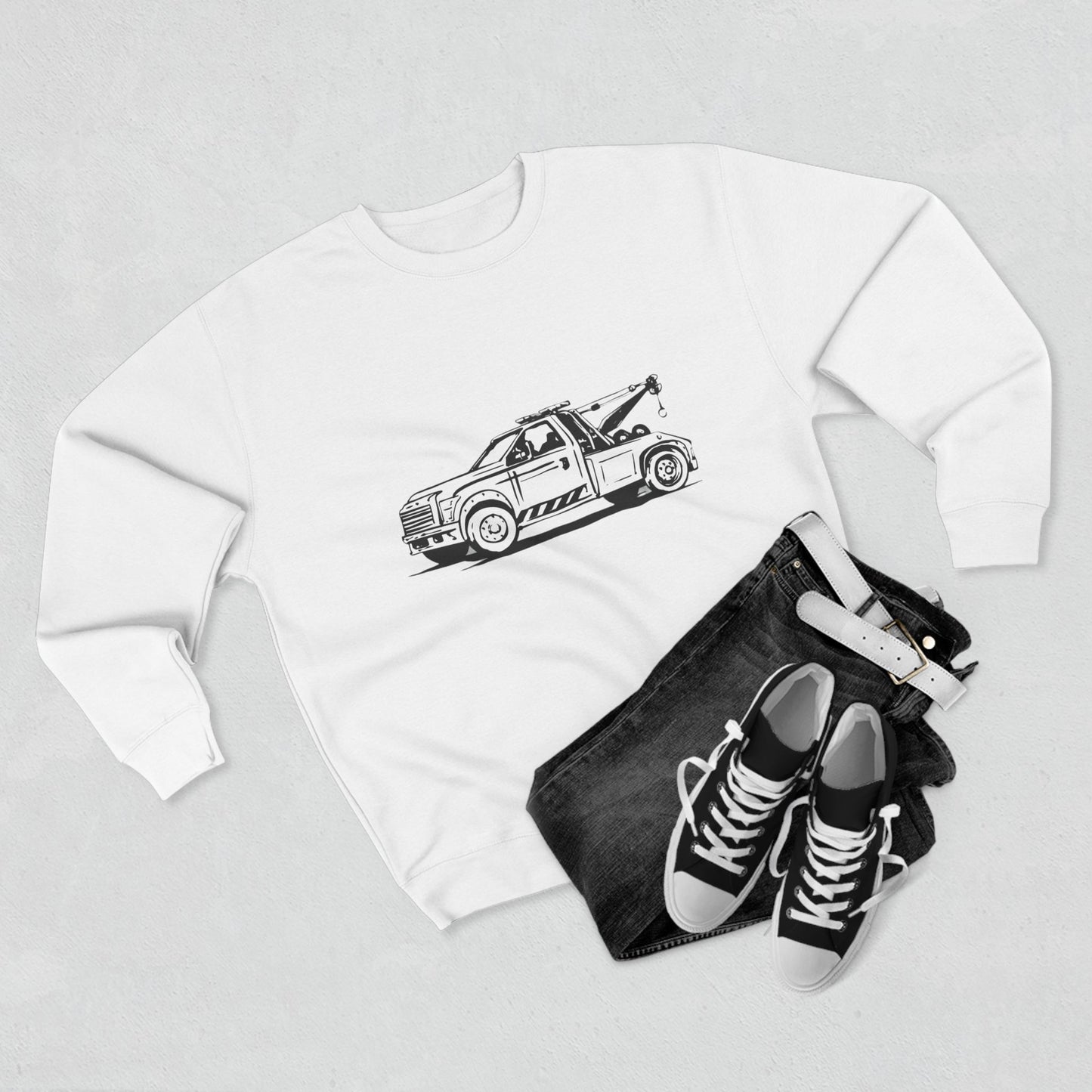 Wheel Lift Tow Truck Unisex Crewneck Sweatshirt