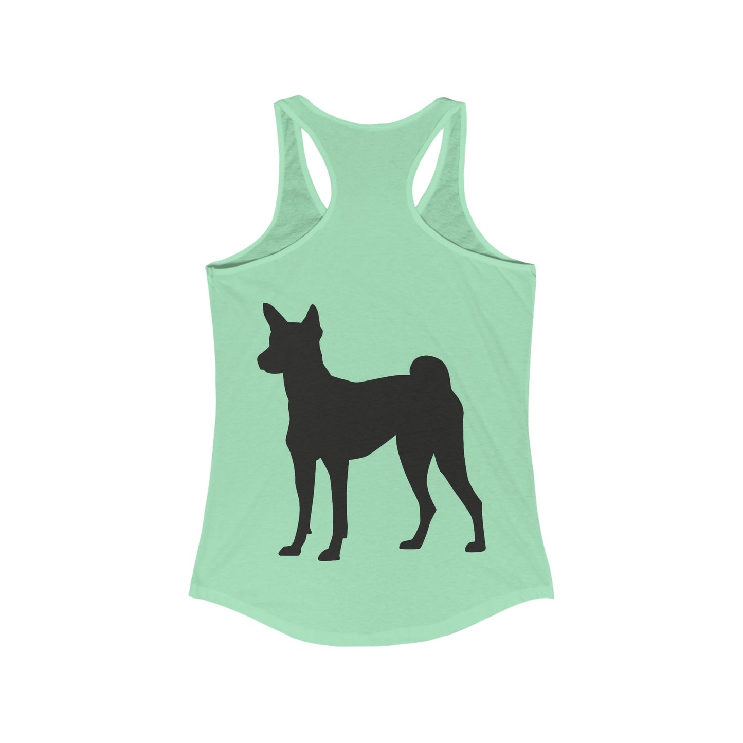 Basenji Silhouette Women's Racerback Tank