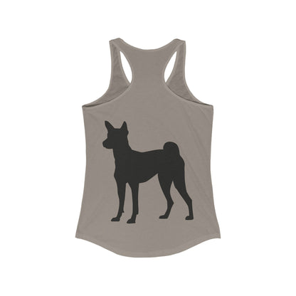 Basenji Silhouette Women's Racerback Tank