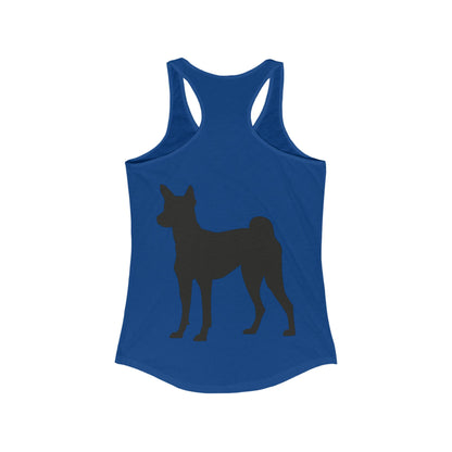 Basenji Silhouette Women's Racerback Tank
