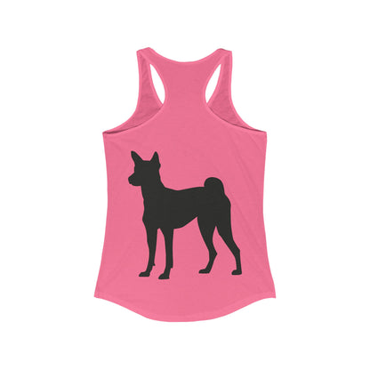 Basenji Silhouette Women's Racerback Tank