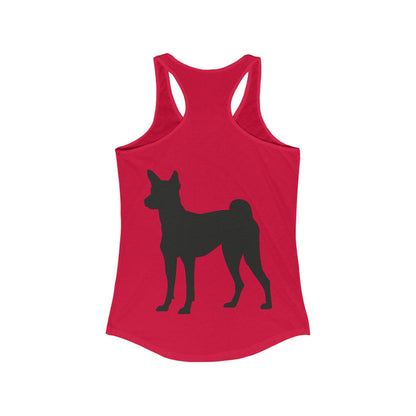 Basenji Silhouette Women's Racerback Tank