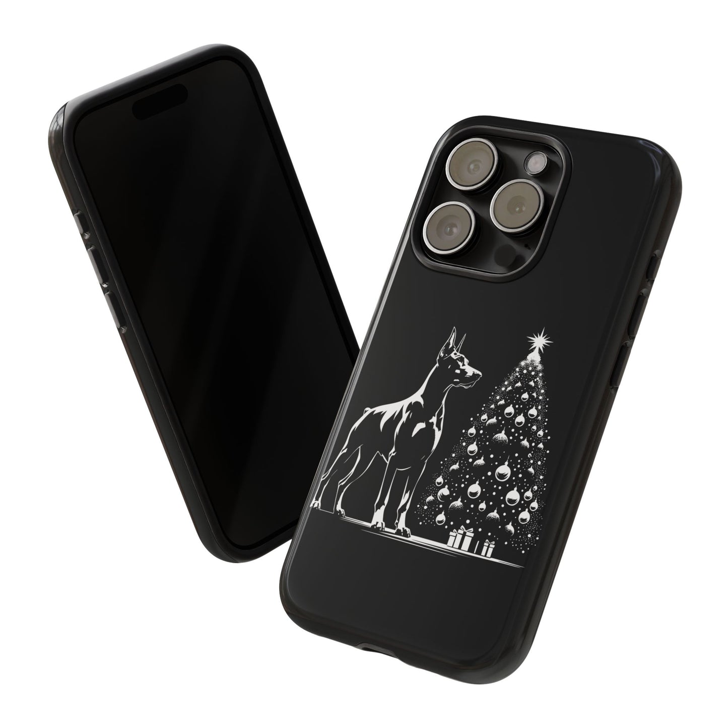 Doberman Christmas Tree iPhone Case