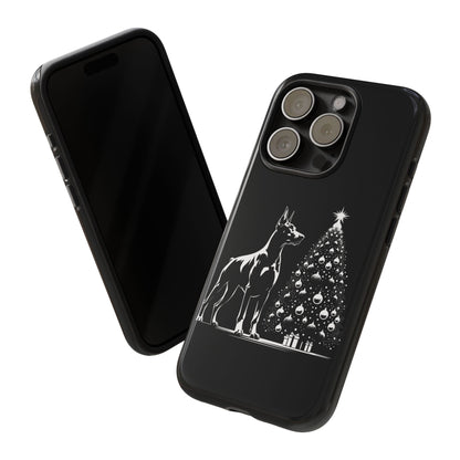 Doberman Christmas Tree iPhone Case