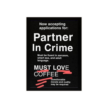 Partner In Crime Ceramic Photo Tile