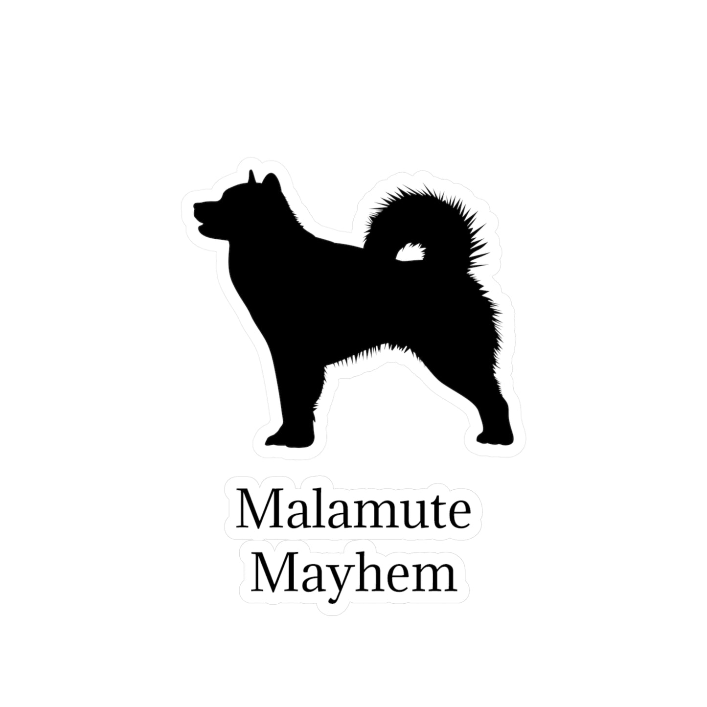Malamute Mayhem Vinyl Decal