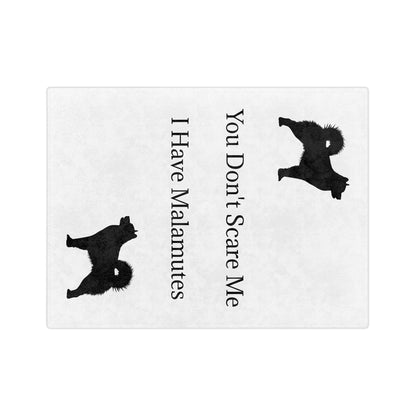 You Don't Scare Me Velveteen Microfiber Blanket
