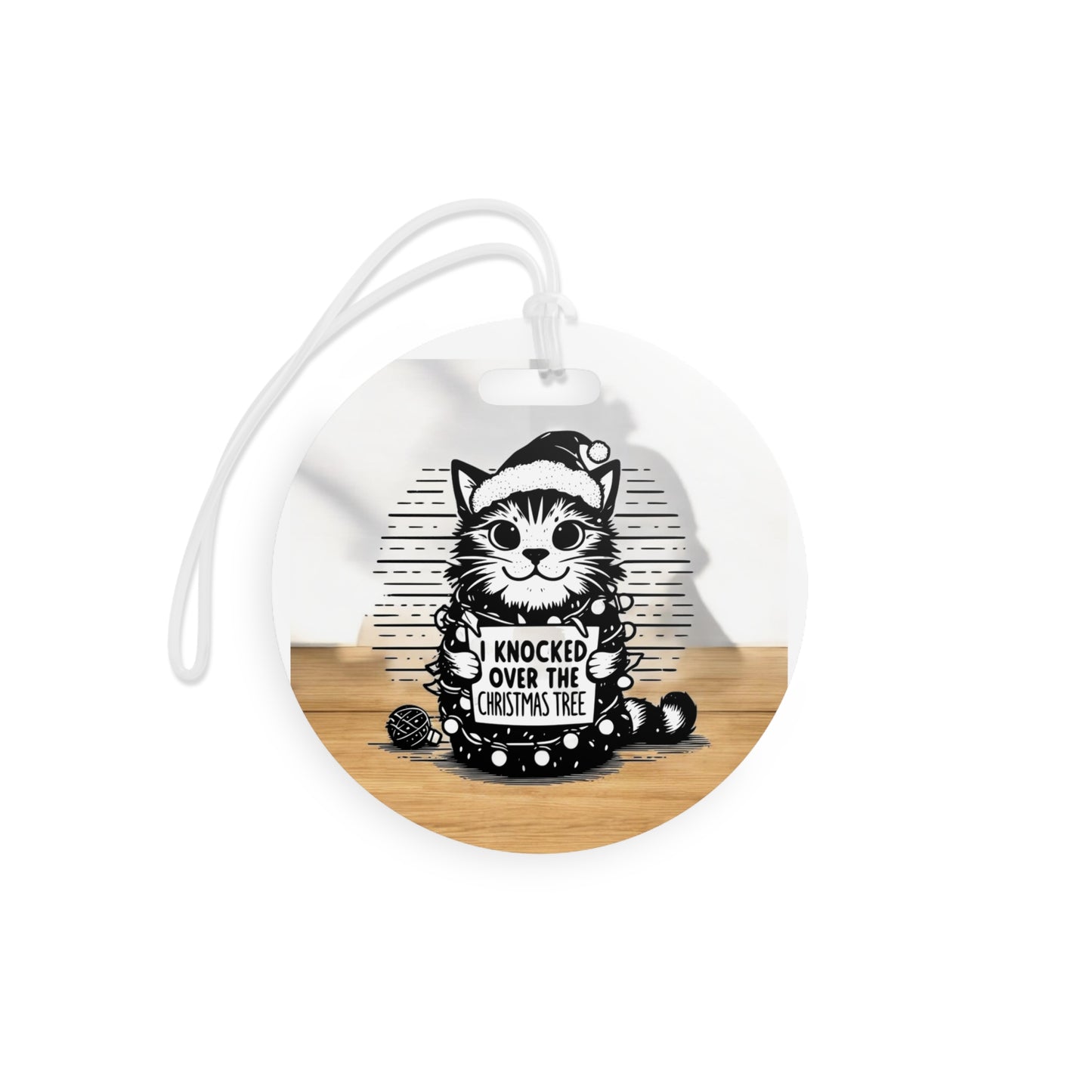 Naughty Cat Luggage Tag
