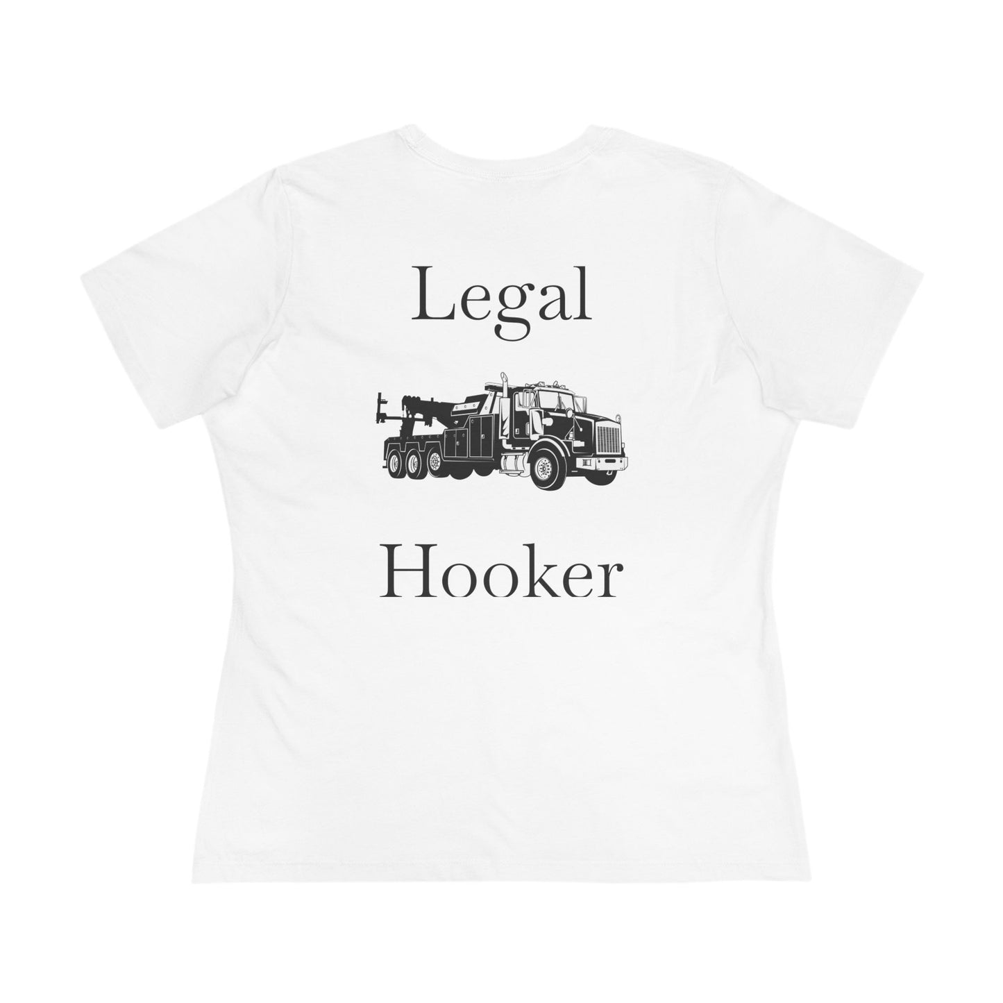 Legal H**ker Heavy Tow Truck Women's Short Sleeve Crewneck Tee