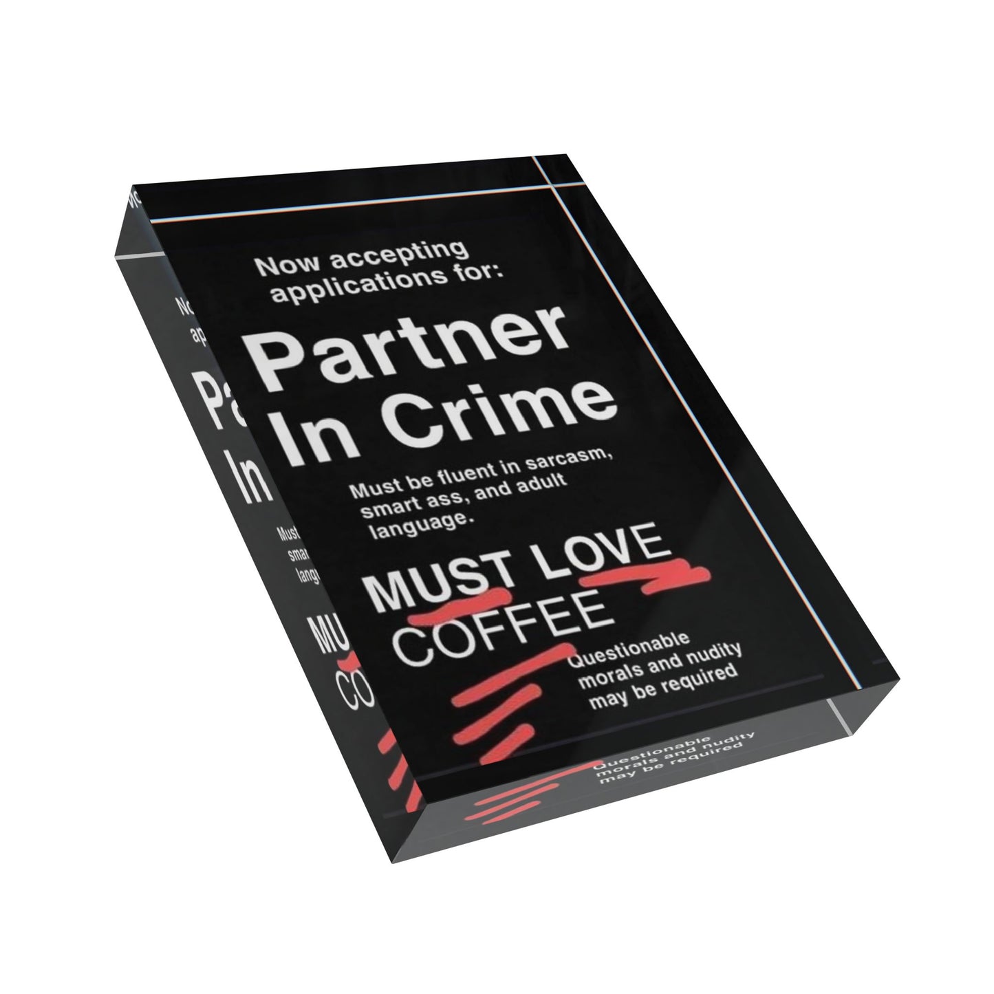 Partner In Crime Acrylic Photo Block