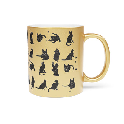Cats Metallic Coffee Mug