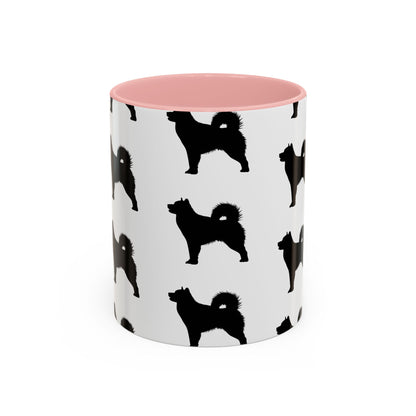 Malamute Silhouette 2-Tone Coffee Mug