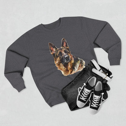 German Shepherd Head Unisex Crewneck Sweatshirt