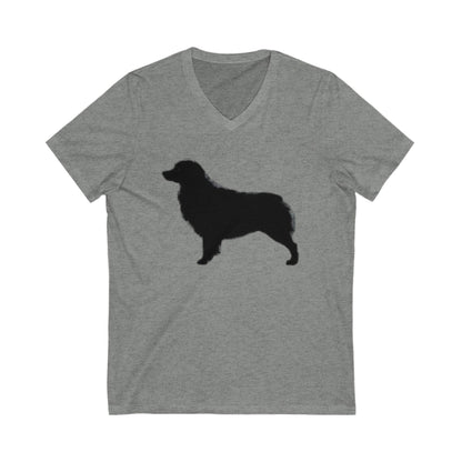 Aussie Silhouette Unisex Short Sleeve V-Neck Tee