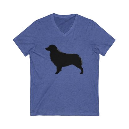 Aussie Silhouette Unisex Short Sleeve V-Neck Tee