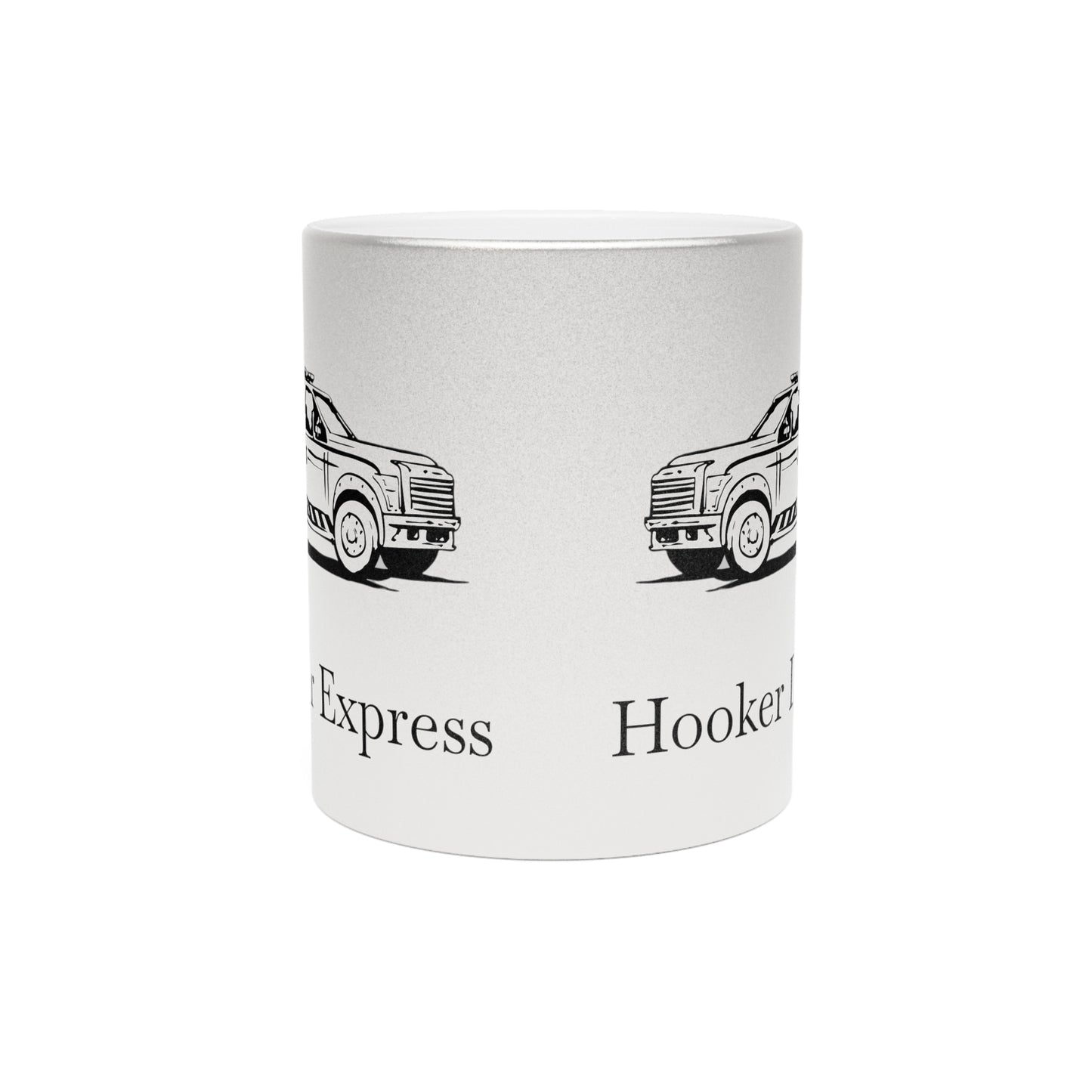 H**ker Express Wheel Lift Tow Truck Metallic Coffee Mug